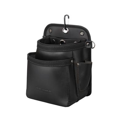 Сумка на пояс Tajima Sef, 2-х уровневая, кожаная, SFKBK-2M2H