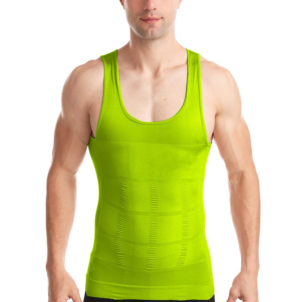 Мужская компрессионная рубашка для похудения, корректирующее белье, майка