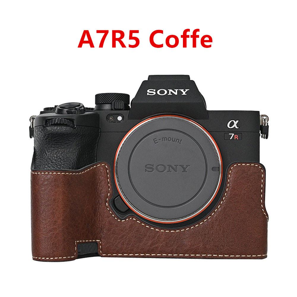 Получехол для камеры для Sony A6700 A6400 A6300 A6100 A6000 ZVE10 ZVE10II ZVE10M2 A7R5 A7CII A7C2 Крышка с открывающимся дном Искусственная кожа