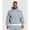 Gymshark Heavyweight Rib Hoodie Denim Grey A1b5n Uc32