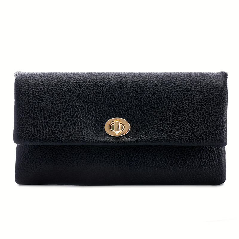 Стильные женские кошельки, длинные кошельки из ПУ кожи с застежкой, портативная сумка для денег, однотонный, простой, многофункциональный держатель для монет, модный женский кошелек