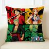Наволочка с принтом персонажа из аниме One Piece, любимого фанатами. Декоративная наволочка для спальни, гостиной и энтузиастов аниме