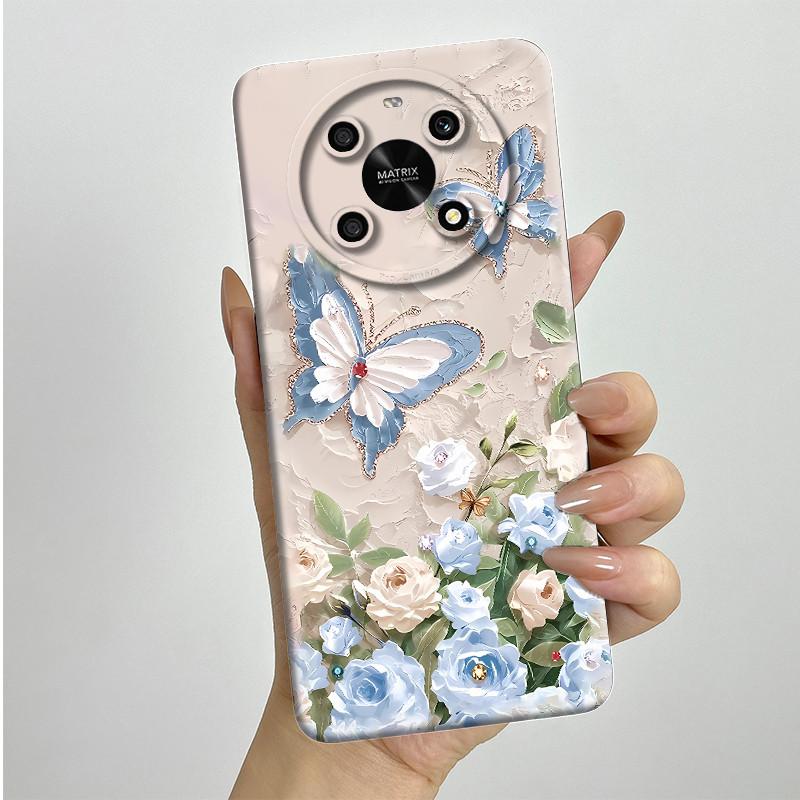 Чехол для телефона Honor X9 4G 5G / Magic 4 Lite 4G 5G ANY-NX1 LX1 LX2 LX3 Мягкий силикон Сладкий рисованный чехол Милый печатный корпус
