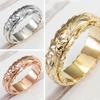 Huitan New Fashion Craved Design Women Engagement Rings Delicate Birthday Gift Proposal Ring for Lover Trendy Zircon Size 6-12