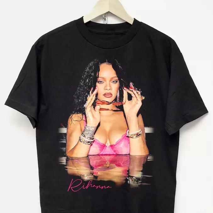 ФУТБОЛКА RIHANNA рэп-футболка asap rocky drake kanye тур концерт NZ059 Унисекс футболка