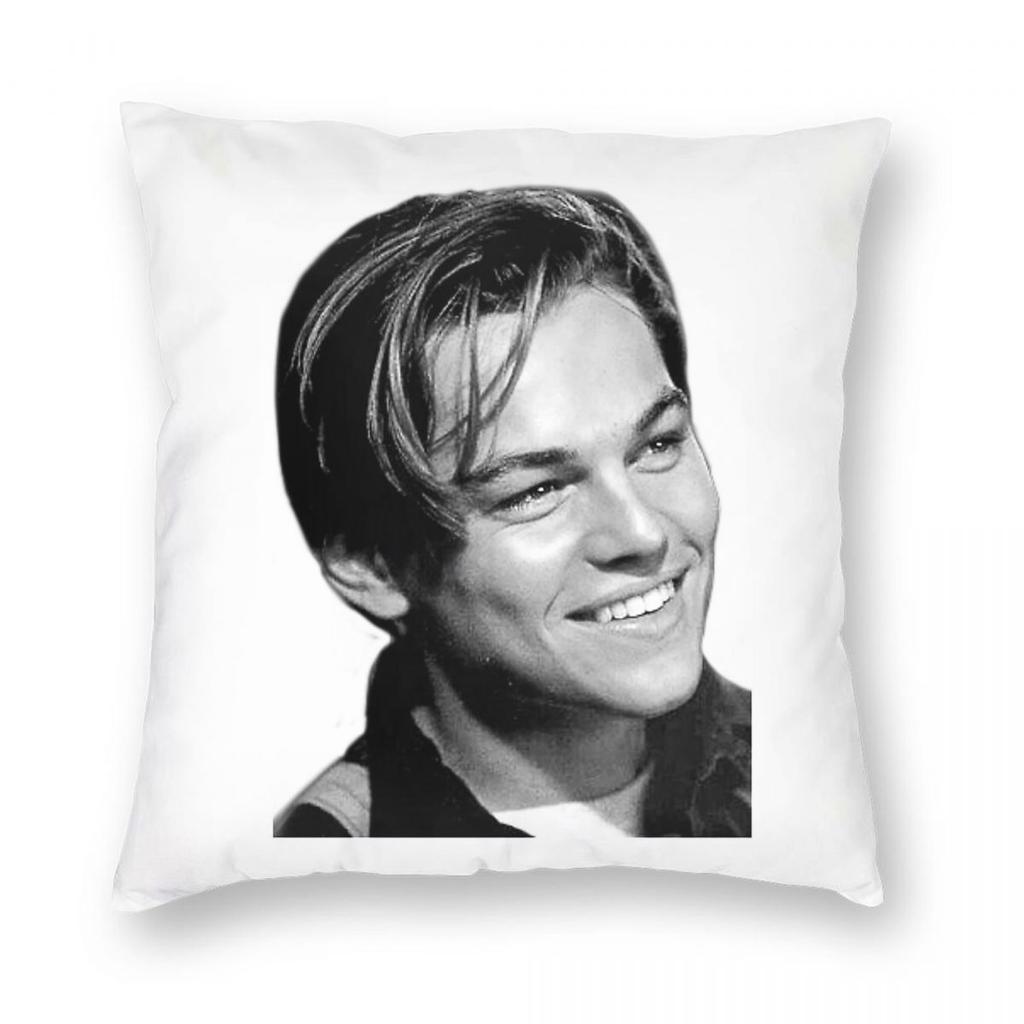 Titanic Leonardo Dicaprio Pillowcase Polyester Linen Velvet Printed Zip Decor Room Cushion Cover Wholesale