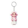 Cute Style 2D Flat Design Acrylic Keychain Acrylic Material Lightweight Hijab Girl Keychain Cartoon Key Pendant Backpack Hanging