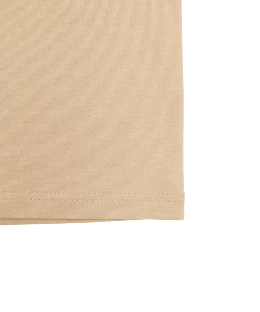 NEW ERA Cotton T Shirt Oversized Box Logo White Camel XL