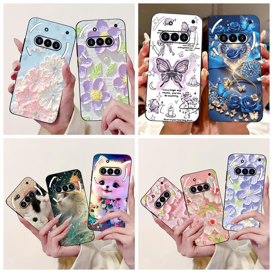 Чехол для Nothing Phone 3A 2025 A059 Модный Цветочный Кошки Мультяшный Силиконовый Мягкий Ударопрочный Чехол для Nothing Phone3A 3A Pro Бампер
