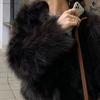Женская куртка из искусственного меха осень-зима теплое свободное плюшевое пальто повседневное женское