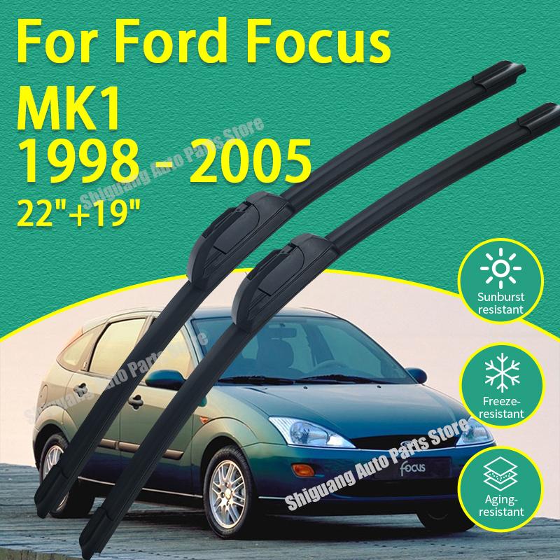 Front New Silicone Coating Wipers Windshield Windscreen Blades for Ford Focus MK1 1998 - 2005 Car Wiper Accessories 1999 2000