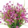 10 связок искусственных цветов, устойчивых к ультрафиолетовому излучению, искусственная уличная пластиковая зелень, кустарники, растения, домашний декор для сада