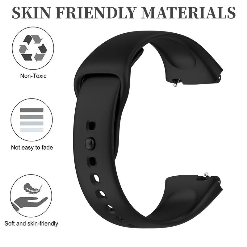 Soft Official Silicone Strap For Xiaomi Redmi Watch 3 Active Sports Bracelet Wristband For Redmi Watch 3 Lite/Active Watchband