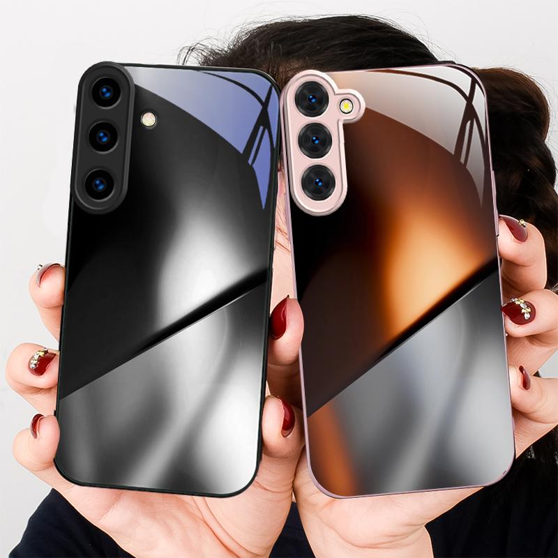 Загадочный цвет и свет Для Samsung S26 S22 S8 9 10 S20 Ultra S21 Pro S22 Plus S23 FE S24Ultra S25 Edge S24+ Стеклянный Чехол для Телефона