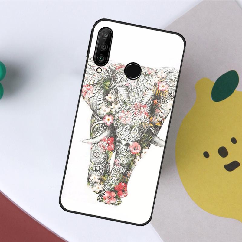 Elephant Mandala Aztec For Huawei Nova 5T 9 10 SE 7i 8i 11i 12i Y60 Y61 Y70 Y72 Y73 Y90 Y91 P20 P40 P30 Lite Case
