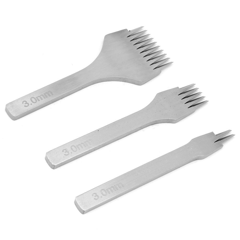 3 шт. Ручная работа Кожа PrO Stitch 2.73.03.383.85 мм Кожаный дырокол Инструмент(3.0mm)