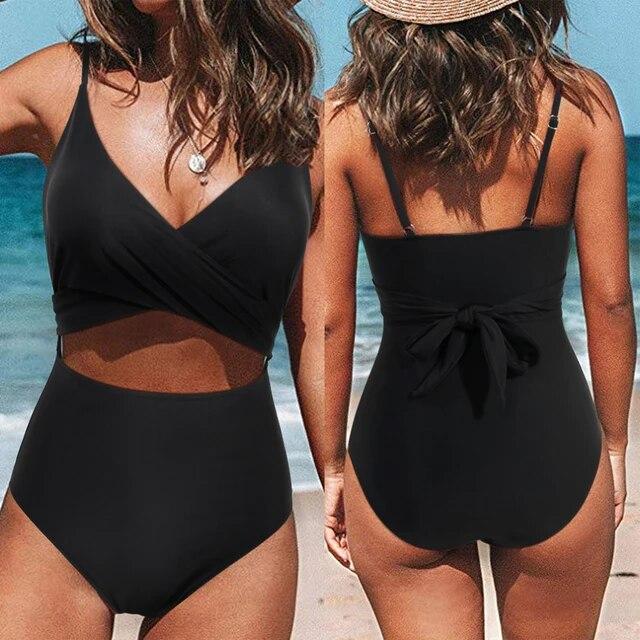 One Piece Swimsuit Women Swimwear Swimsuit Backless Push Up Plus Size Bathing Suits Beachwear Female Low Price Monokini Women