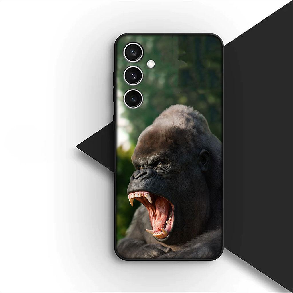 Casing Phone Cover for Samsung Galaxy S25 S24 S23 FE Ultra Plus S7 Edge S25+ S23+ A56 5G Case  Monkey Gorilla Ape Baby Animal