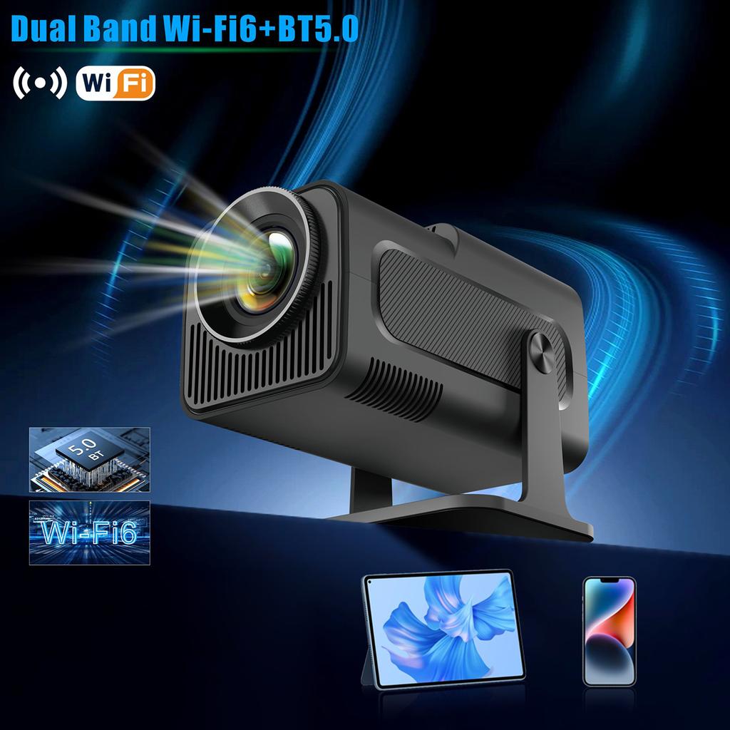 HD-проектор HY320 Доступен для офиса в общежитии Проектор 1080P Hard 4K Поддержка AV1
