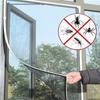 Window Mosquito Net - Adhesive Anti-Mosquito Net - 130x150cm - Grey PVC