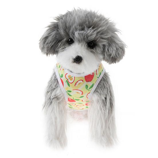 Pet Vest Puppy Shirt Breathable Soft Fabric Wear-Resistant Cute Summer Dog Clothes Printed Pet T-Shirt