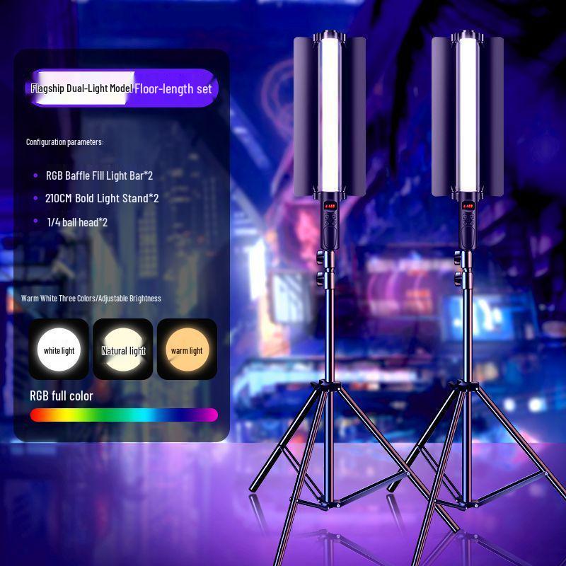 Portable RGB LED Fill Light Bar for Professional Photography and Night Scenes