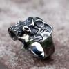 2022 НОВЫЕ мужские кольца из нержавеющей стали 316L, ретро кольцо с черепом мотоциклиста для подростков, готический панк, ювелирные изделия, подарок, бесплатная доставка