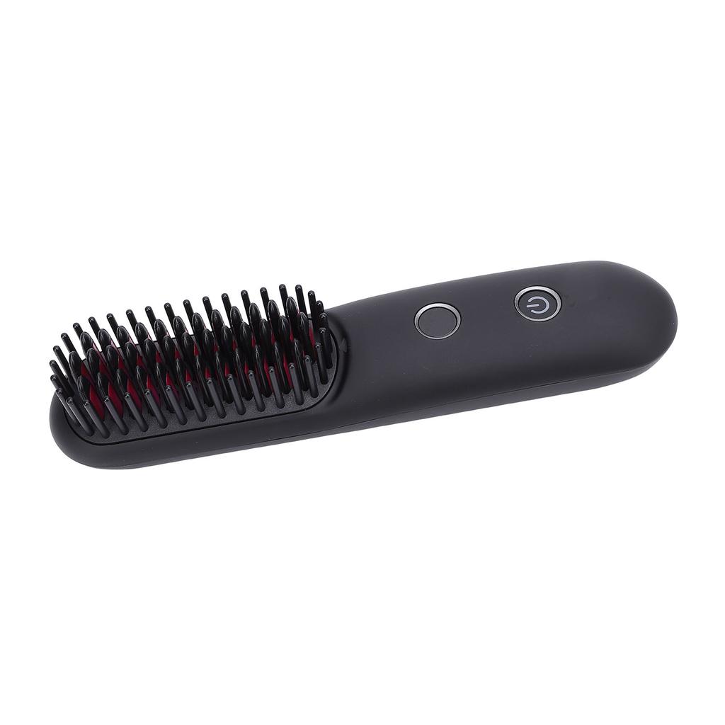 Hair Straightener Brush Cordless Negative Ion Hair Straightening Comb Portable Straight Curl Dual