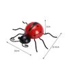 Outdoor Decorations Wall Sculptures Statues Cute Metal Ladybugs Wall Art Garden Wall Decor 3D