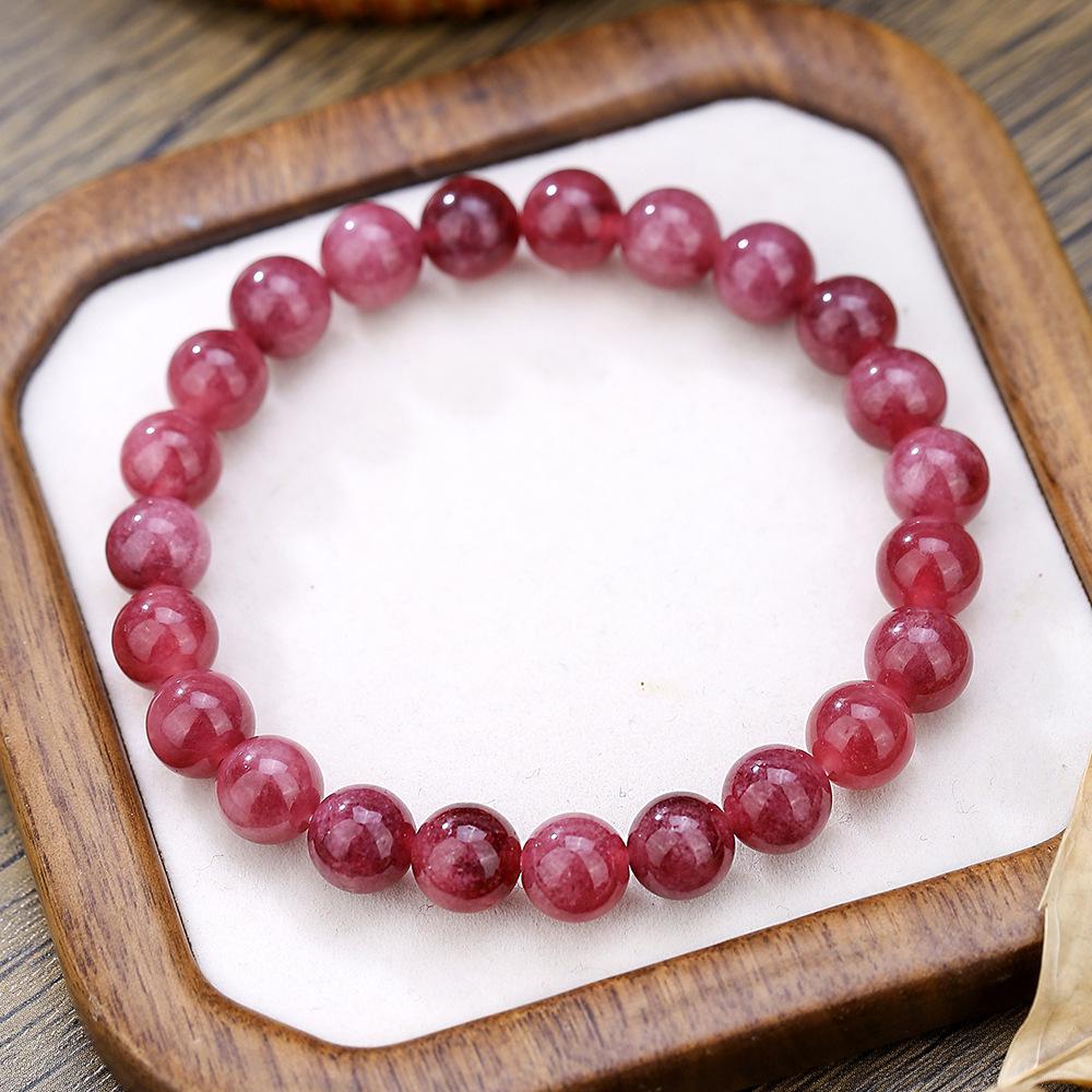 Европейский Кристальный Браслет из Тигрового Глаза на Эластичной Основе, Украшения из Натуральных Каменных Бусин