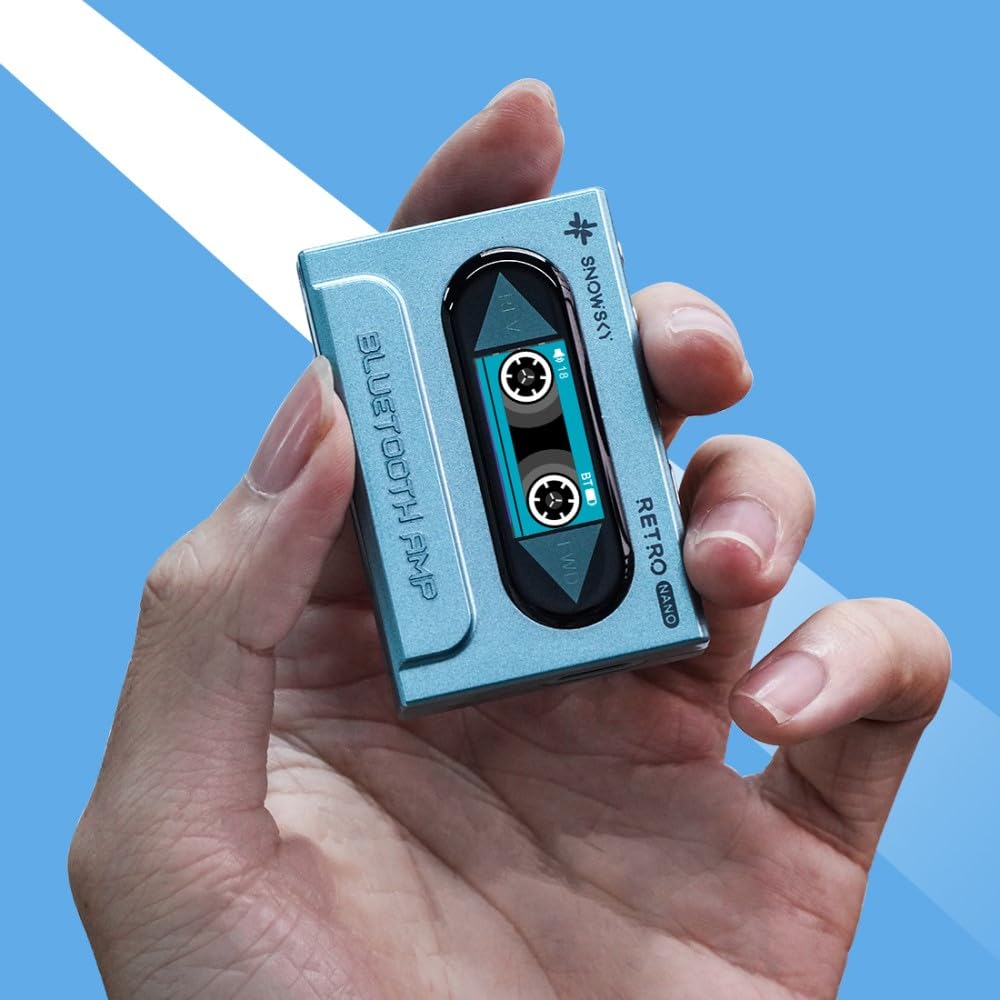 FIIO Snowsky RETRO NANO Blue FIO-SSRETRONANO-L [Ships from an Authorized Japanese Retailer, Includes Serial Number] Portable Bluetooth Amplifier
