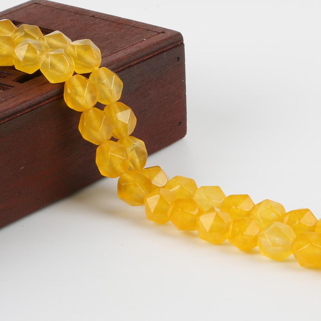 Граненый натуральный камень, острые 8 мм, свободные бусины, ожерелье, браслет, аксессуар для изготовления ювелирных изделий