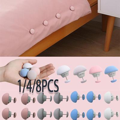 Зажим для простыни и одеяла, одна кнопка, разблокировка, застежка для пододеяльника, противоскользящие пряжки для одеяла, держатель для одеяла, фиксатор, захваты