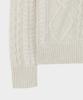 BROOKS BROTHERS Aran Cable Sweater (Ivory) (Bbwrmf4512Bew)