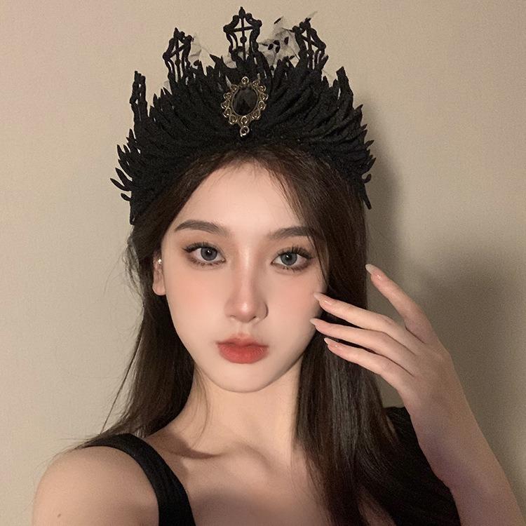 Sin And Love Sing Together Halloween Princess Crown Hair Crown Queen King Queen Headdress Crown Accessories