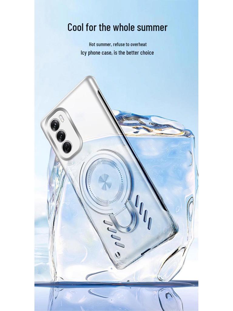 Чехол для телефона OPPO FindX9/Reno14: A5Pro Магнитное охлаждение с невидимой подставкой и защитой GT7p