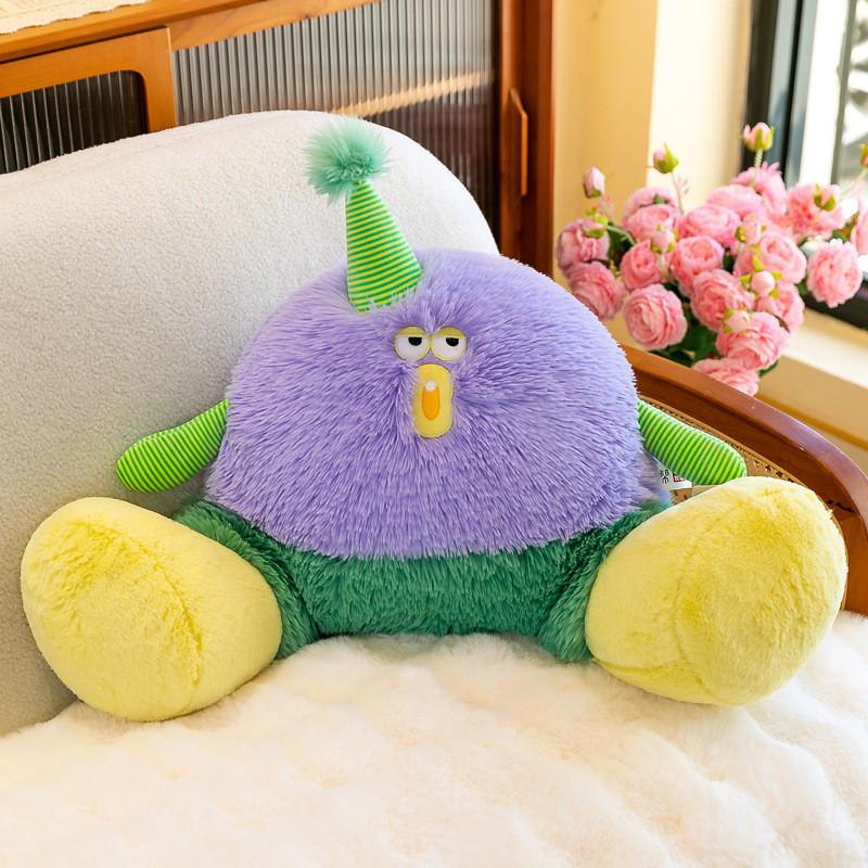 Soft Bigfoot Monster Plush Toy Doll Backrest Pillow Childrens Birthday Gift