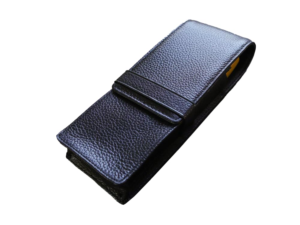 WANCHER Terasaki Leather Pen Fountain Pen Java Leather Pen Case Fountain Case, Black, Case, Products, [WANCHER Pen]