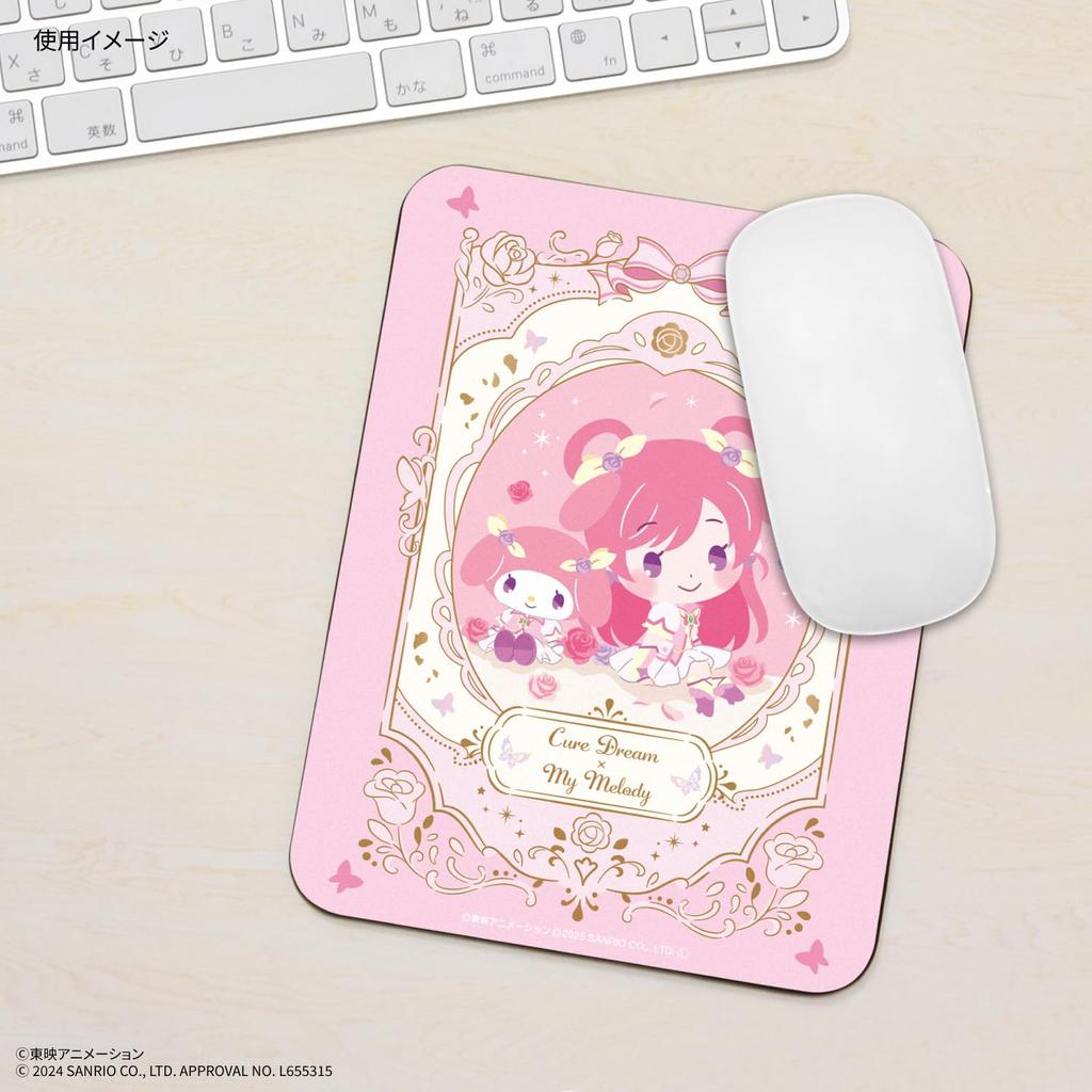 Gourmandies PreCure 5 x Sanrio Characters Mouse Pad Cure Dream Yes! GoGo! BNP-05A