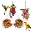 4pcs/set Bite Resistant Parrot Chewing Toys Paper Parrot Shredder Toy Parrot Swing Toys  Grinding