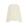 LESS Women's Relaxed Fit Off-Shoulder Long Sleeve Pullover Sweater