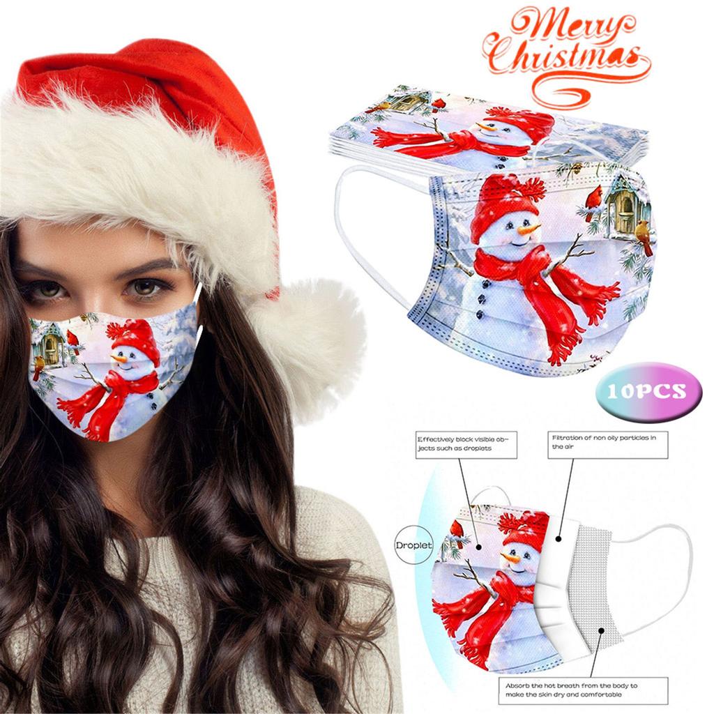 Adult Universal Disposable High-quality Printed Mask10PCS