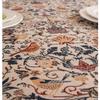 Retro Cotton Linen Floral Rectangular Tablecloth Elegant Dust Proof Cover For Wedding Party Dining Room Decor
