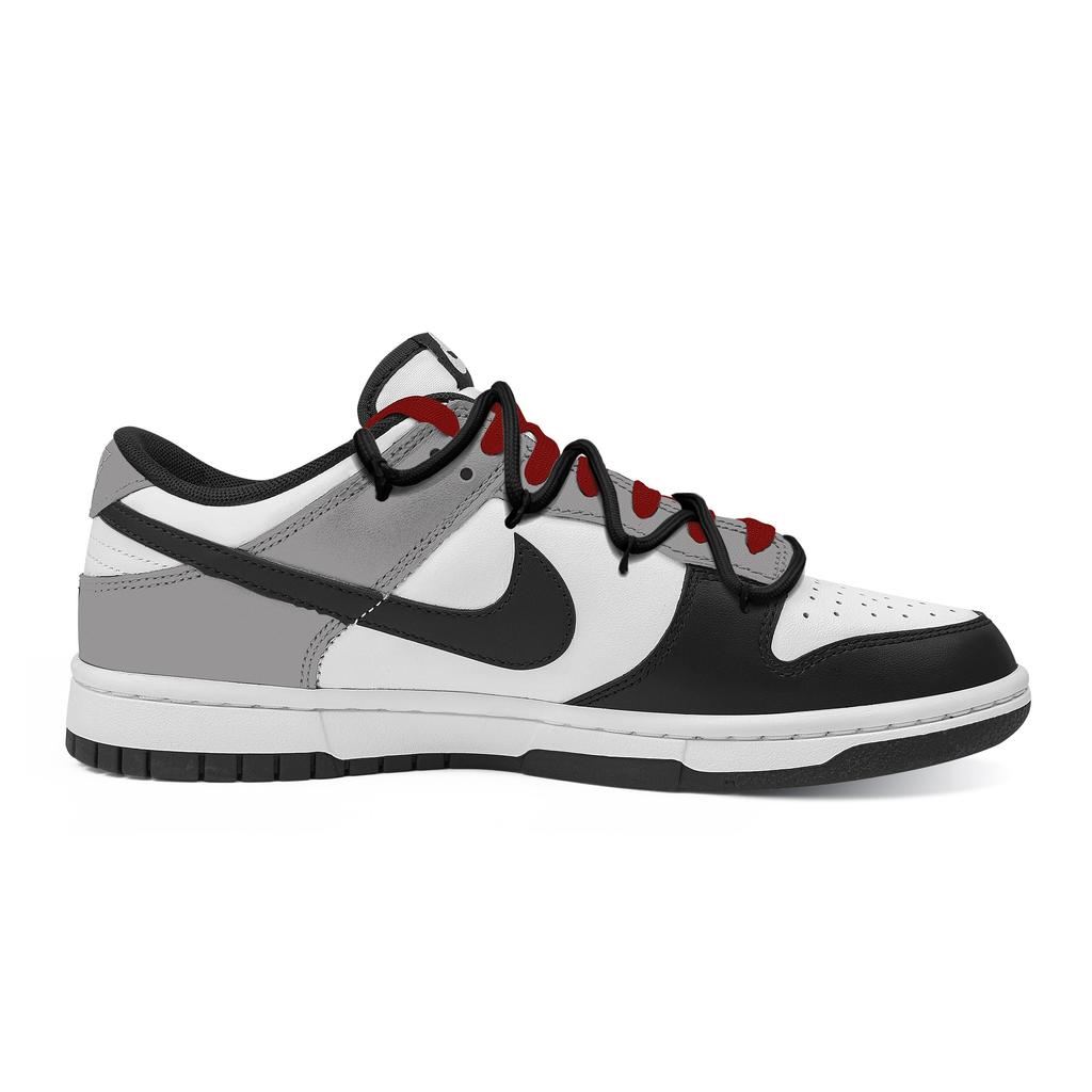 Nike Кроссовки Dunk Brocade Saddle Reflecting Snow, Коробка для сердца, Износостойкие, Низкие, Для скейтборда, Унисекс, Черный Серый HF5441-100(Команда773--)