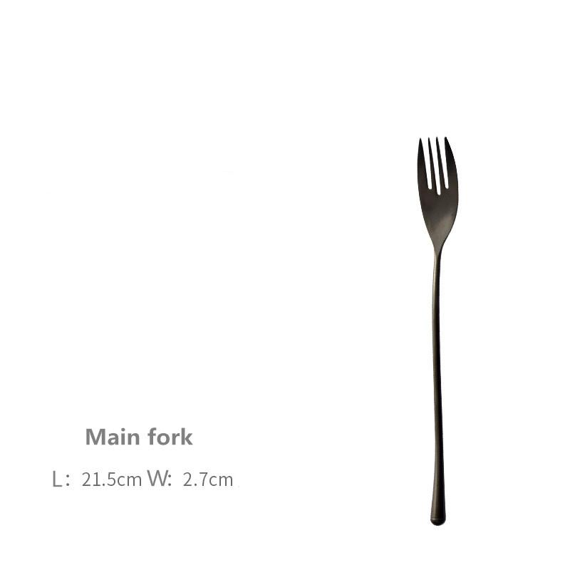 Набор столовых приборов в стиле ретро черного цвета из нержавеющей стали 304, набор из трех предметов: нож для стейка, вилка, ложка, кофейная ложка, вилка для фруктов