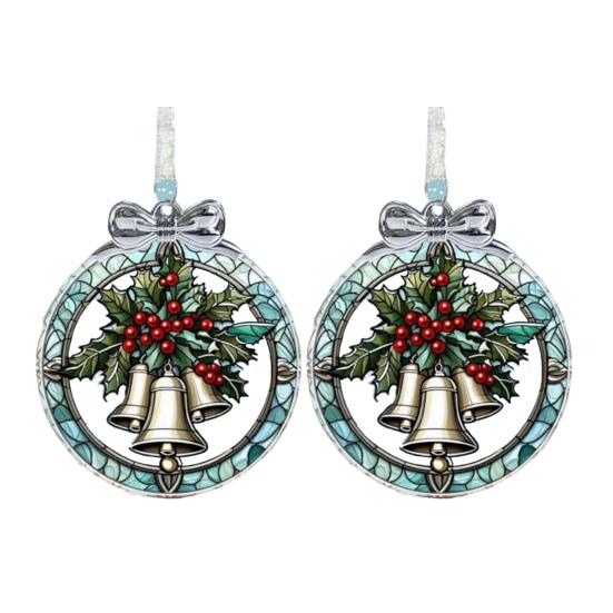 Колокольчик из витражного стекла Маленький колокольчик Ловец солнца Окно Рождественская елка Подвесные украшения