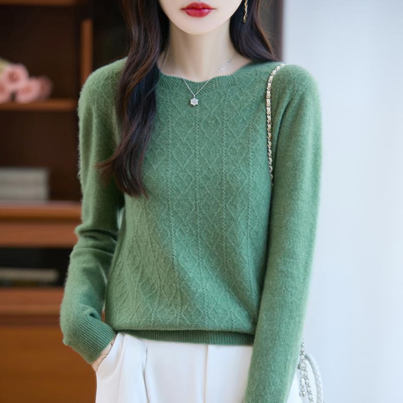 Женский кашемировый свитер Qinghe кашемир 30% кашемир 70% шерсть осенне-зимний пуловер теплый и модный