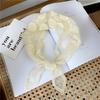 Flower Lace Triangle Scarf Women's Spring and Autumn Summer Korea Hollow Fashion Scarf Small Headscarf Strap Decoration