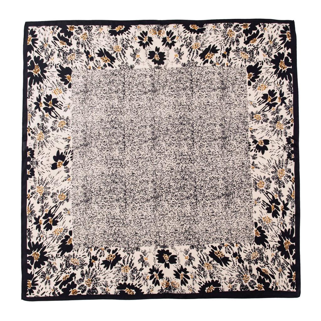 Mulberry Silk Scarf New Retro Winter Beautiful Ginkgo Printing Four Seasons Shawl Sunscreen Dual-purpose