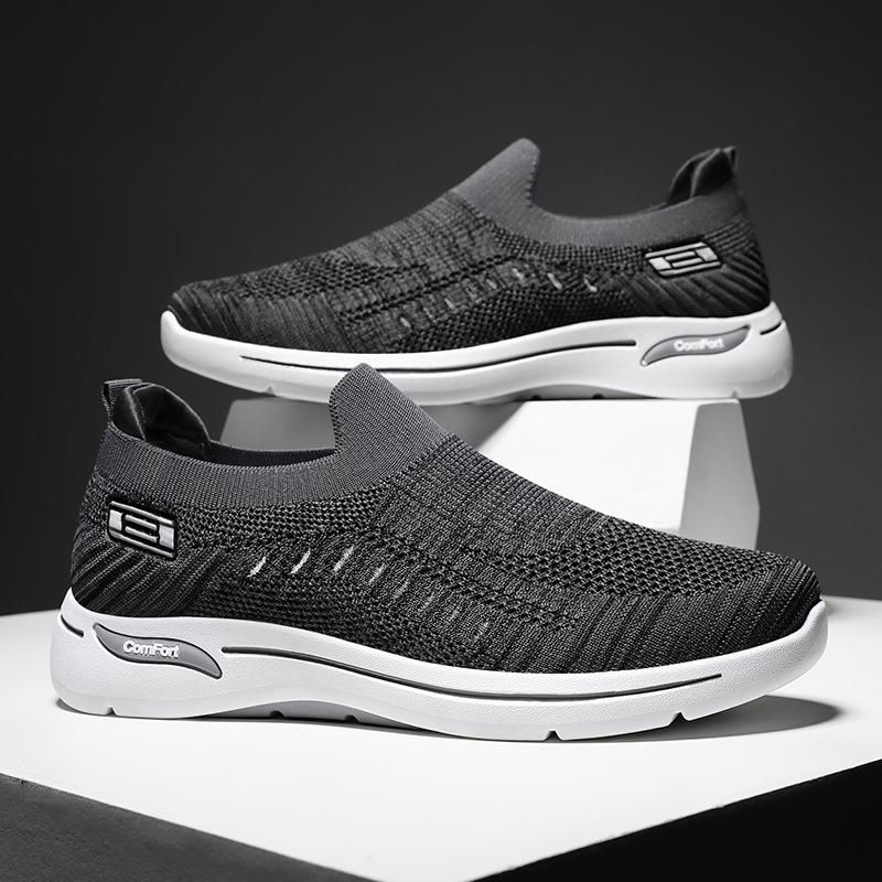 Мужская обувь сетчатая дышащая повседневная на мягкой подошве одинарная обувь осенняя мужская тканевая обувь обувь